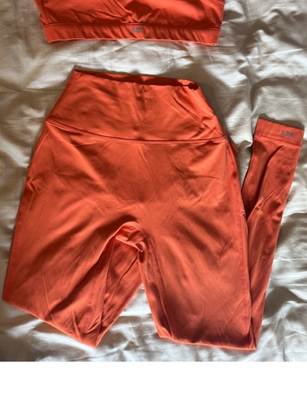 SET Active Orange High-Rise Leggings